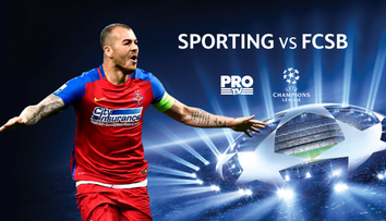 ProTV, lider absolut de audienta marti seara, cu meciul dintre Sporting Lisabona si FCSB