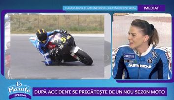 Motociclista Kiara Firan își împarte viața între concursuri și teatru