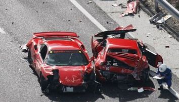 Accident in lant in Japonia, numai cu masini de lux. <span style=