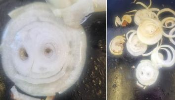 VIRAL. Unii îl văd pe Iisus, alții - pe Elvis! Însă ce a putut să descopere o femeie într-o ceapă prăjită