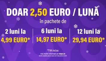 VOYO își întâmpină utilizatorii cu oferta lunii decembrie și un pachet special de conținut pentru copii! Cadoul perfect de sărbători: abonamente la doar 2,5 euro/lună