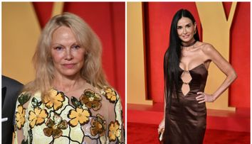 Demi Moore vs Pamela Anderson, diferență ca de la cer la pământ. Divele anilor ’90, apariții radical opuse la Oscar after Party