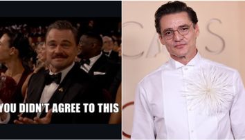 “Mustăcioara lui, spicul grâului”. DiCaprio devine meme instant cu noul lui “look de Oscar”. În schimb, Pedro Pascal fără mustață creează confuzie totală: 