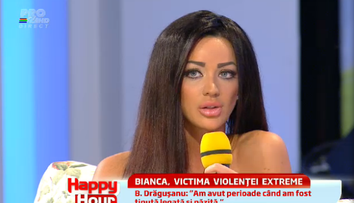 Bianca Dragusanu, cu ochii in lacrimi la 