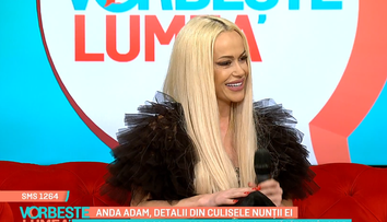 VIDEO Anda Adam, detalii din culisele nunții ei