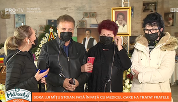 Durere fără margini la parastasul lui Petrică Mîțu Stoian. Sora artistului acuză medicii de neglijență 