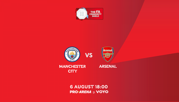 Manchester City și Arsenal se confruntă în Supercupa Angliei, LIVE, pe PRO ARENA și VOYO!