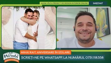 Mihai Rait și soția lui, Ana Maria, au împlinit trei ani de căsnicie. Ce mesaj i-a transmis