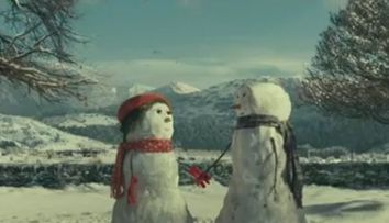 Probabil cea mai emotionanta reclama de Craciun: Povestea oamenilor de zapada indragostiti. VIDEO