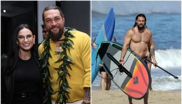 Momoa, “topit” în fața lui Demi Moore. Actorul, 