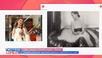 VIDEO Lora, omagiu pentru Maria Tănase