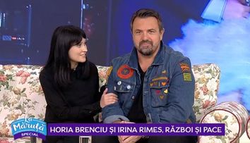 VIDEO Horia Brenciu și Irina Rimes, război și pace