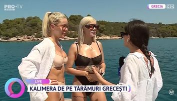 Carmen Grebenișan și Alina Ceușan, vacanță de vis în Grecia: „Avem antrenamente pentru sărituri în apă”