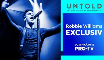 PRO TV este singura televiziune din România care transmite concertul lui Robbie Williams