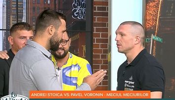 Andrei Stoica vs. Pavel Voronin, față în față înainte de meciul revanșă. Ce și-au spus cei doi luptători