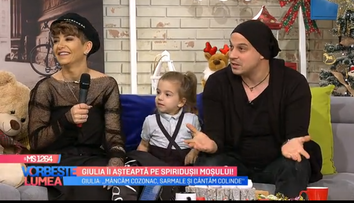 VIDEO Giulia îi așteaptă pe spiridușii moșului