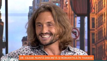 Doctor Cezar, nuntă discretă și romantică în Thasos! Cum arată aleasa inimii sale