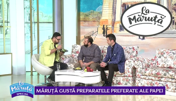 VIDEO Cătălin Măruță gustă preparatele preferate ale Papei