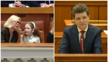 Moment emoționant: Aheea, fetița lui Nicușor Dan, l-a însoțit la depunerea jurământului