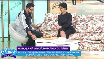 VIDEO Măruță a primit o pâine în trei culori