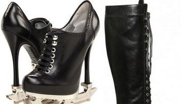Botine si patine 2 in 1: Uite cum poti patina purtand tocuri super inalte! FOTO&VIDEO