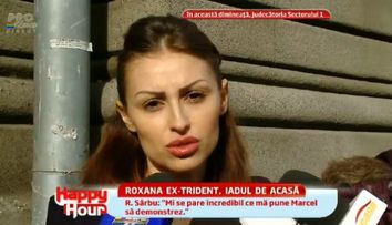 Scandalul dintre Roxana de la Trident si fostul iubit continua. La mijloc este prinsa fetita cuplului, pentru care cei doi se bat in  instanta