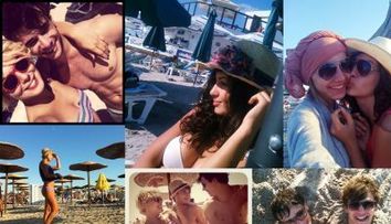 Ce poarta la plaja membrii trupei La-La Band GALERIE FOTO