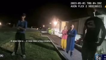 Un bărbat din Las Vegas s-a trezit cu o creatură de 3 m, gri-verzuie, în curtea casei. ”Mi-a înghețat sângele”