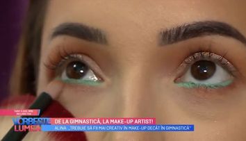 VIDEO Larisa Iordache, de la gimnastică, la make up artist