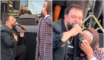 Florin Salam, moment emoționant în cadrul unui concert! Manelistul a îngenuncheat în fața unei bătrâne. VIDEO