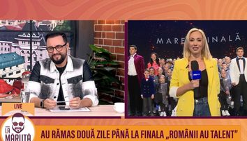 La Măruță a intrat în culisele Românii au Talent, înainte de Marea Finală