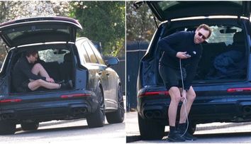 A fost surprins de paparazzi în timp ce se schimba în portbagajul mașinii, chiar în mijlocul străzii! Imagini virale cu Tom Hiddleston, actorul care și-a transformat autoturismul într-un vestiar