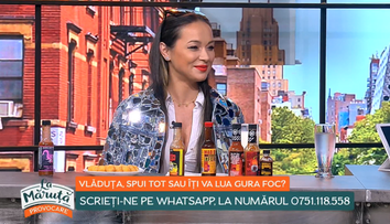 Vlăduța, spui tot sau îți va lua gura foc? Cum s-a descurcat artista la provocarea lansată de Cătălin Măruță