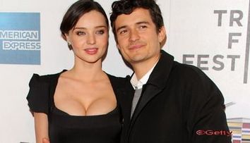 Frumoasa Miranda Kerr si Orlando Bloom, impreuna la lansarea filmului 