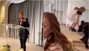 A dat cu fața de pământ! Halle Berry, imagini virale când se împiedică și cade la un eveniment caritabil