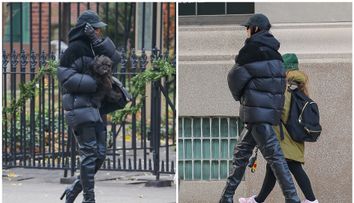 S-a acoperit din cap până în picioare, dar tot n-a reușit să scape de paparazzi! Cine e vedeta care a transformat drumul spre școala fiicei sale într-un podium de modă
