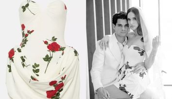 Cât costă rochia pe care Elena, soția lui Ianis Hagi, a purtat-o la ședința foto dinainte de nuntă. Este creată de un designer celebru