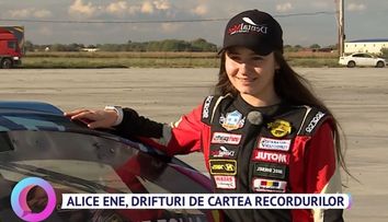 Alice Ene, drifturi de Cartea Recordurilor. Ce performanță a reușit tânăra la 14 ani