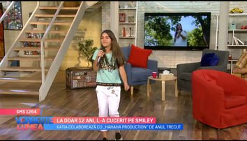 La 12 ani, are o voce de aur. Cine este Katia, fata minune care l-a cucerit pe Smiley cu vocea sa