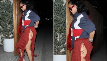 I s-a desfăcut fusta în public. Rihanna, la un pas de un accident vestimentar chiar în fața paparazzilor