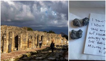 O turistă a furat o piatră din ruinele orașului Pompeii. Este șocant ce i s-a întâmplat la scurt timp! ”Nu știam de blestem”