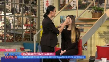 Cum să-ți faci un machiaj potrivit pentru birou. Dana Argeșan îți arată câteva trucuri