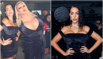 Georgina Rodriguez, într-o rochie mult prea scurtă! A tras în continuu de ea ca să nu rămână descoperită în fața paparazzilor