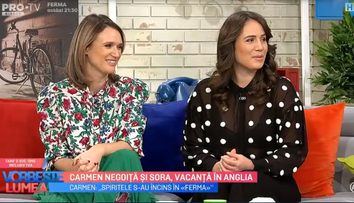 VIDEO Carmen Negoiță și sora, vacanță în Anglia