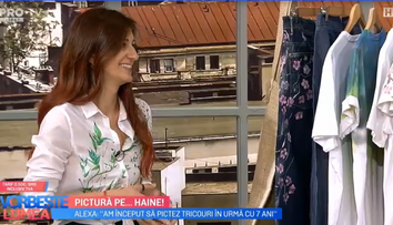 VIDEO Alexa pictează pe haine. Cum a descoperit această pasiune
