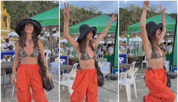 Adela Popescu, Crăciun în bikini. Cum a filmat-o soțul pe plajele din Thailanda: 