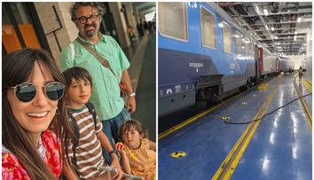 Dana Rogoz a călătorit cu celebrul tren care urcă pe feribot. Ce destinație spectaculoasă a ales