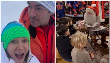 Adela Popescu, primele imagini din Laponia. Ce a povestit vedeta despre întâlnirea copiilor ei cu Moș Crăciun