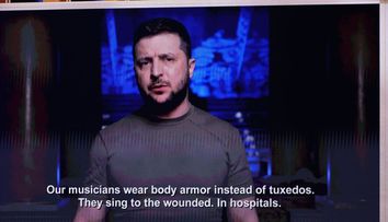 Volodimir Zelensky, discurs emoționant la Grammy 2022: “Spuneți adevărul despre acest război!”