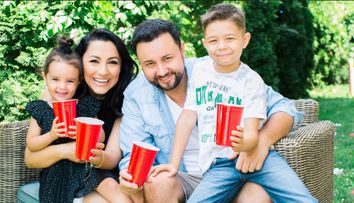 Andra și Cătălin Măruță, petrecere în patru de ziua Evei. Mezina familiei a împlinit trei ani